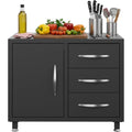 Outdoor Kuechentisch mit Schubladen Schwarz Wetterfest fuer Outdoor Kueche Outdoor Kueche Schrank mit Tuer Wetterfest fuer Plancha Grill