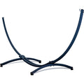 Gestell Outdoor Haengemattengestell XXL 365cm 220kg I Gestell fuer Haengematten Rahmen aus Stahl wetterfest Graphit