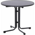Klapptisch 80 cm Stahl/Grau anthrazit