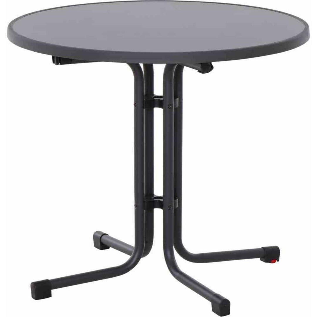 Klapptisch 80 cm Stahl/Grau anthrazit