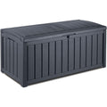 Kissenbox Grau Auflagenbox 390 Liter Volumen