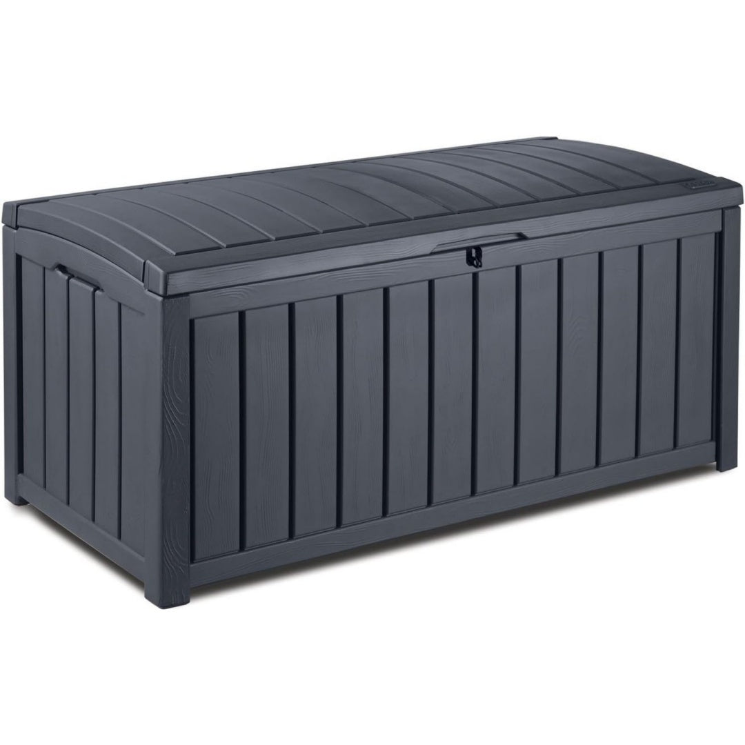 Kissenbox Grau Auflagenbox 390 Liter Volumen