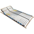 Lattenrost Standard 28 Leisten/Kopfteilverstellung/TUV Zertifiziert/7 Zonen/Selbstmontage/fuer alle Matratzen/Hoehe 10 cm/Lattenroste produziert in