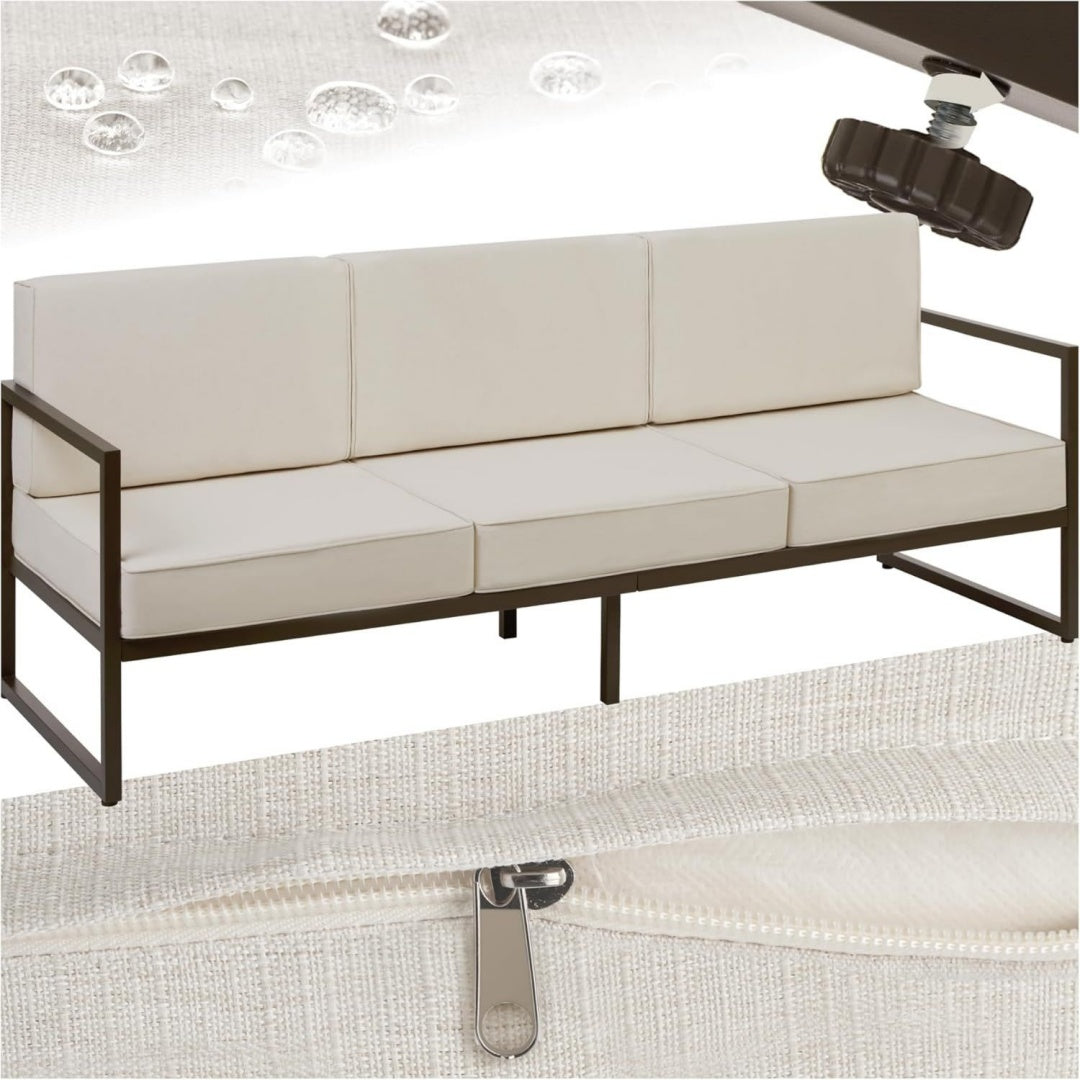 Garten Lounge Sofa 3 Sitzer Couch Gartenmoebel