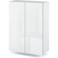 Badezimmerschrank ( - ) Haengeschrank Fuer Badezimmer - Wandschrank Badezimmer - (B/H/T) Weiss matt 60 x 80 x 30 cm