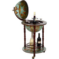Barwagen 36001 Blau mit massiven Eukalyptusholz Saeulen geoeffnet 103 cm hoch und 47 cm breit