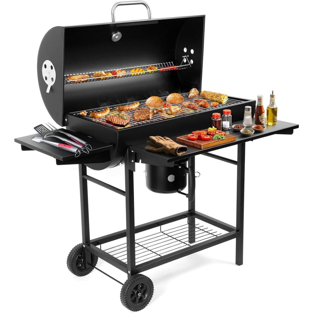 Holzkohlegrill BBQ Grill mit 4 Lueftungen