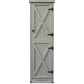 Gartenschrank Grau 45 x 45 x 178 cm wetterfest in lasiert aus zertifiziertem Massivholz