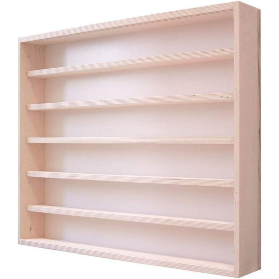 Sammlervitrine Spur H0-70 cm Laenge holz 6 Faecher mit Scheibe - Vitrine fuer Zuege Regal 70 cm x 58 cm x 8 5 cm (V-11a