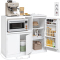 Kuechenschrank Sideboard mit Arbeitsplatte 3 Tueren Aufbewahrungsschrank
