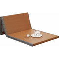 Japanische Tatami-Matte Braun 90 x 200 cm faltbare Futon-Klappmatratze braunes Rushgras